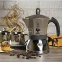 Кофеварка гейзерная Bialetti Moka Induzione Gold для всех видов плит - на 6 чашек (Италия)