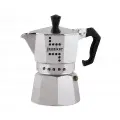 Гейзерная кофеварка JUNIOR, на 3 чашки, серебристая, алюминий, Bialetti-0