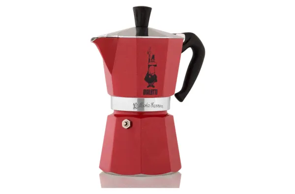 Кофеварка гейзерная Bialetti Moka Express, красная 6 чашек, 00010645575-0
