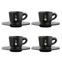 Набор чашек Bialetti moka черный из 4 предметов (rtatz403)