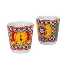 Набор Bialetti Dolce&Gabbana:кофеваркана2порциии2чашки,Красный;разноцветный