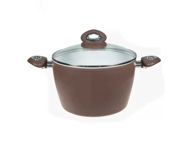 Кастрюля Коричневая керамика Bialetti 24 см 6 л-0