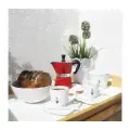 Подарочный набор: MOKA in love красная 3п.+ 3 красных стаканчика + поднос, Bialetti-0