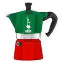 Кофеварка мокка Bialetti 0005322 - 0.13 Л - Зеленая, Красная - Алюминий - 3 чашки - Термопластик