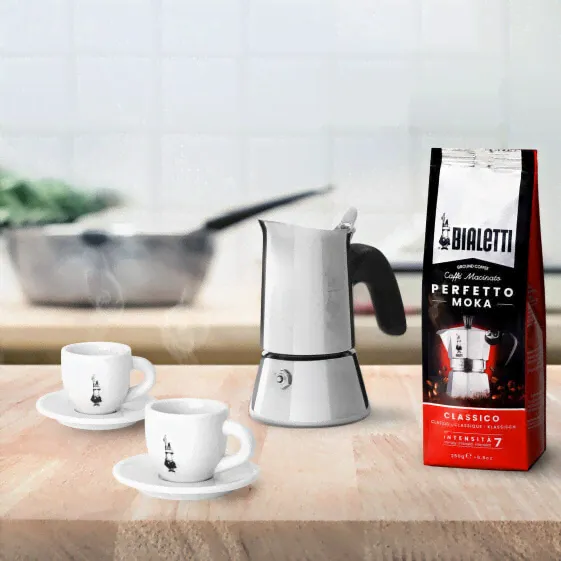 Турка Bialetti Venus - чёрная из нержавеющей стали - 4 чашки - термопластик - Venus-0