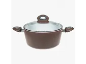 Кастрюля с крышкой Коричневая керамика Bialetti 20 см 3,6 л