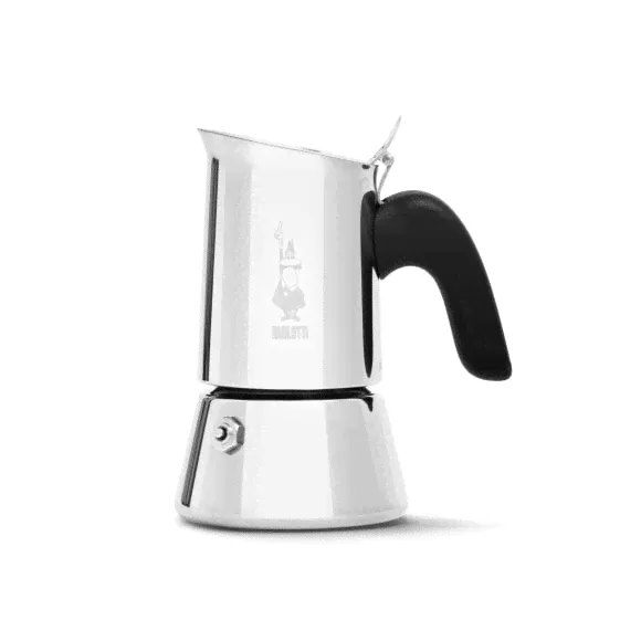 Турка Bialetti Venus - чёрная из нержавеющей стали - 4 чашки - термопластик - Venus-4