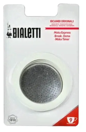 3 уплотнителя + 1 фильтр Bialetti для алюминиевых кофеварок на 9 чашек-2