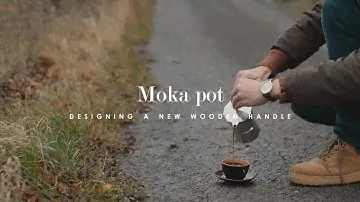 Moka pot - designing a new wooden handle