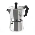 Гейзерная кофеварка JUNIOR, на 9 чашек, серебристая, алюминий, Bialetti