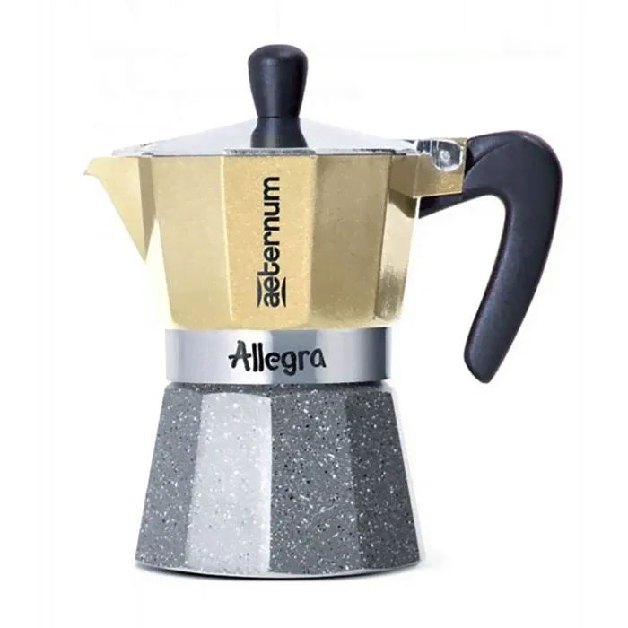 Гейзерная кофеварка Bialetti Aeternum Allegra Petra Platino R 3 порции 5682