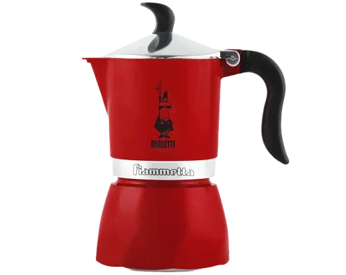 Гейзерная кофеварка Bialetti Fiametta на 3 чашки, красная