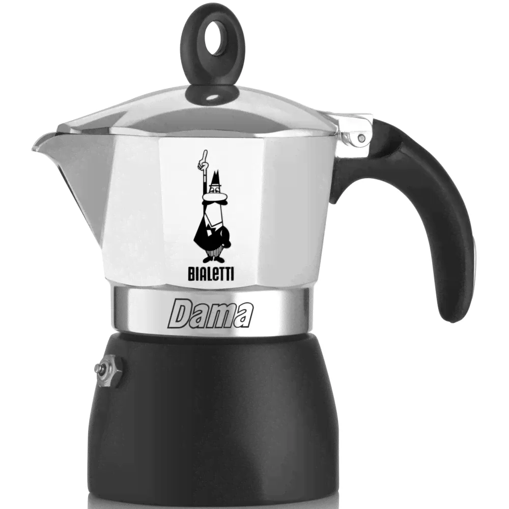 Кофеварка гейзерная, на 3 чашки, алюминий пищевой, Dama, Bialetti-0
